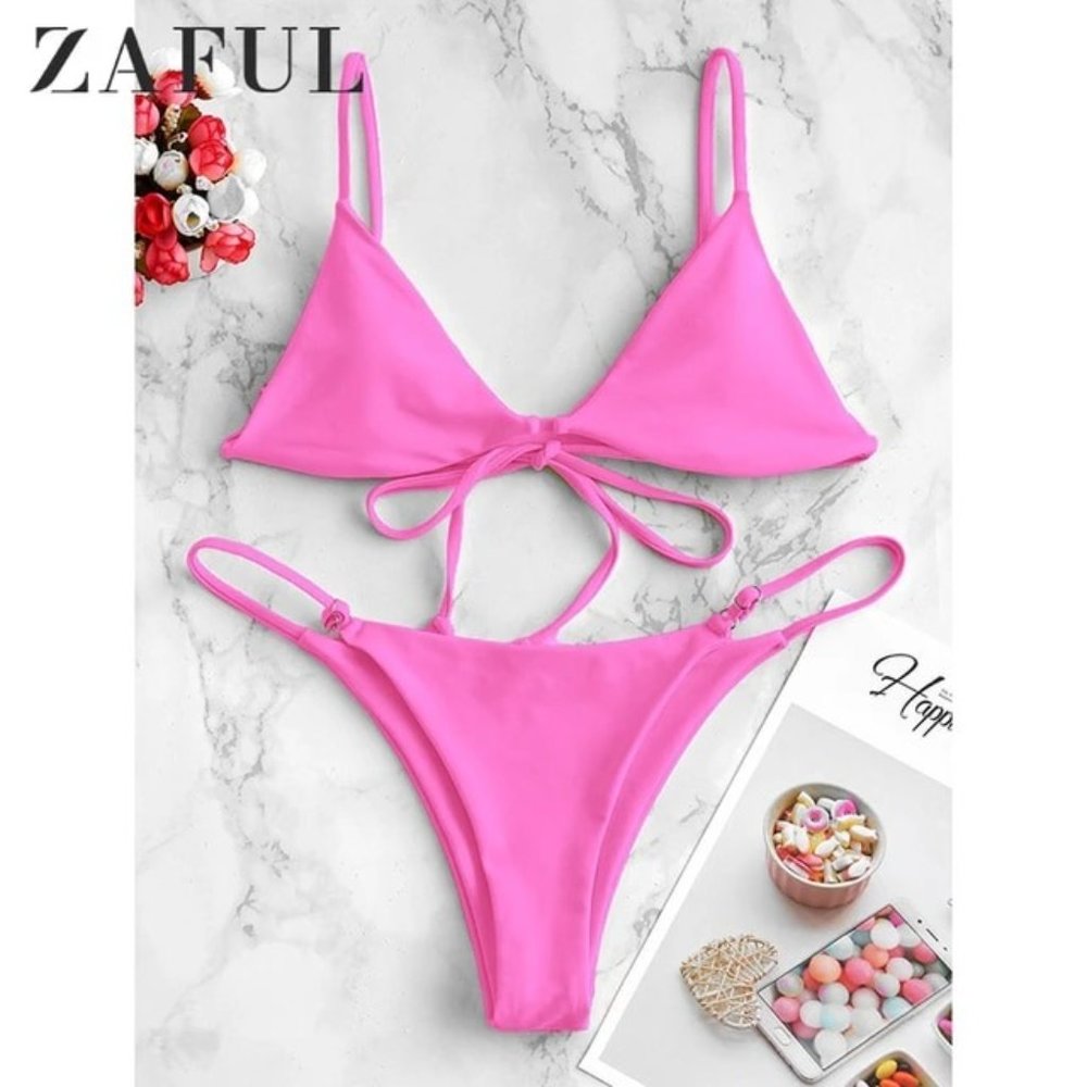 Zaful Pink Bikini Set
